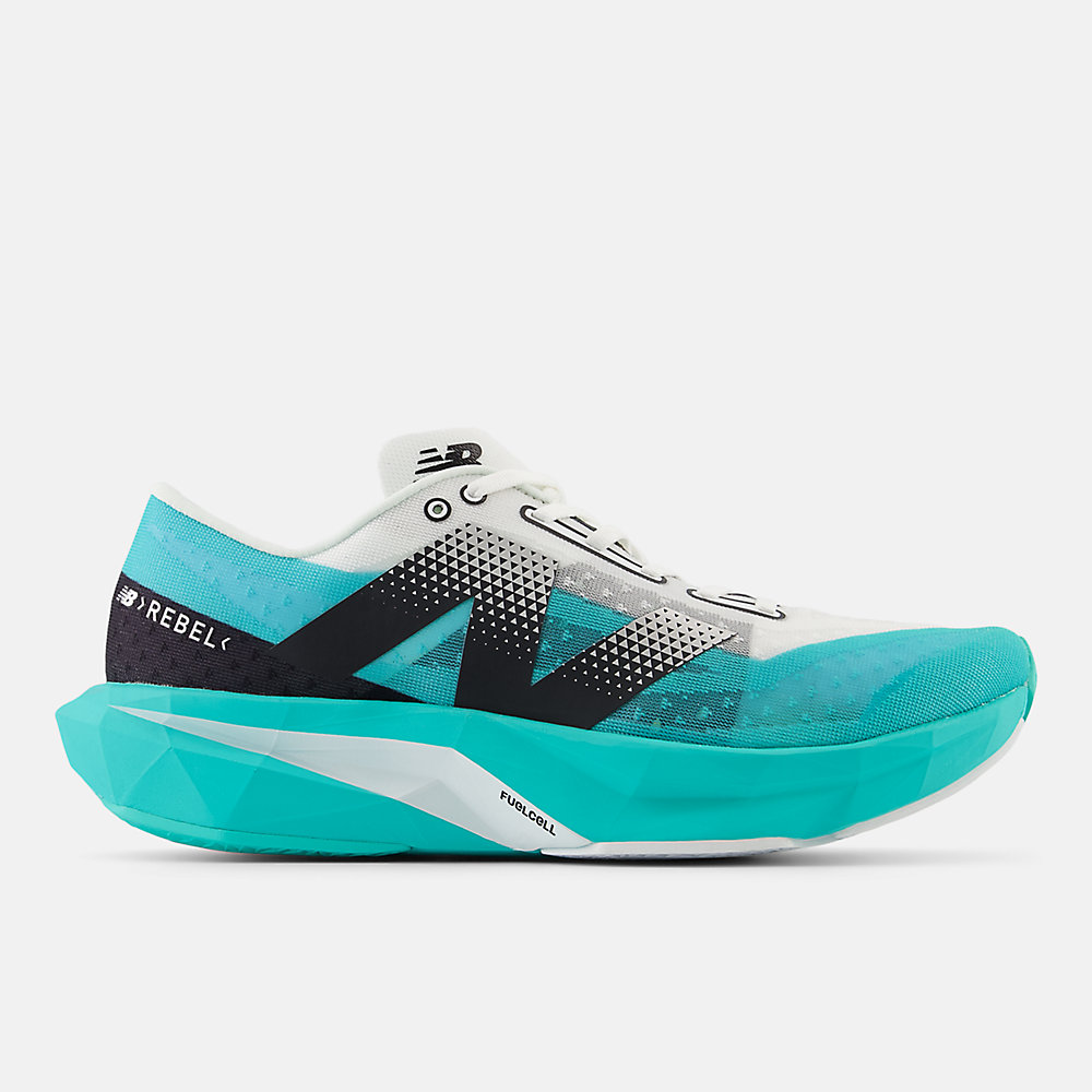 New Balance FuelCell Rebel v4 Shoes Cyber Jade with White and Black